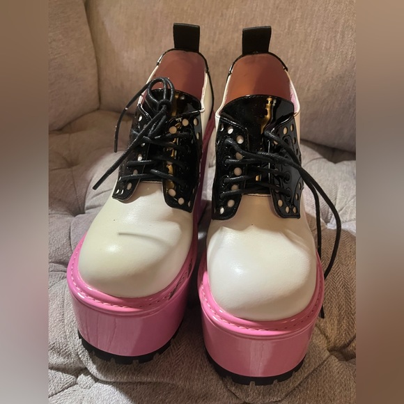 SOLD Sugar Thrillz Brainy bookworm platform Oxford shoes dolls kill cute sassy - Picture 3 of 6